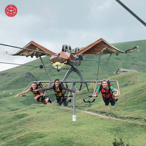Comercial profesional diversión al aire libre montaña gran parque infantil equipo Park Sky Adventure Gliding Zip Line - Product Image 2