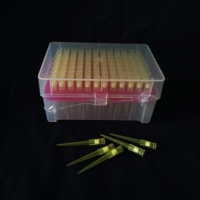 Pointes pour pipette avec filtre stérile, 1 pièce, BENOYLAB, 96 ustensiles, 100/200ul, jaune