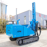 HENGWANG solaire sol Pile vis fondation pilote machine pile battage manuel pile machine pente chenille Gps