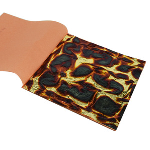 Profesional con gran precio Papel dorado de hoja de oro abigarrado azul de alta calidad 14x14 CM 25 piezas por folleto - Product Image 2