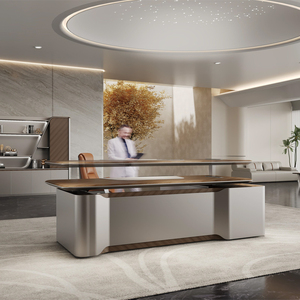 Luxury Executive Office Desk Height <strong>Adjustable</strong> <strong>Table</strong> for Boss Manager CEO-Office Furniture for Luxury Executive Workspaces - Product Image 1