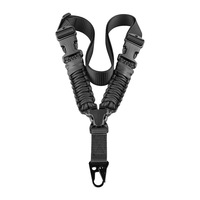 Ceinture tactique multifonctionnelle en paracorde pour la chasse, à réglage rapide de la longueur, à un seul point, en nylon tressé vertical