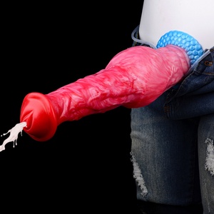NNSX 10 Inches Horse <b>Dildo</b> with Inflating Knot and Suction Cup Animal Cock Vagina Anal Plug Horse <b>Dildo</b> Ejaculation Stimulate - Product Image 1