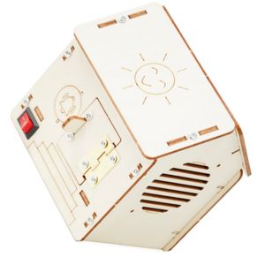 Kit de sonnette musicale en bois créatif OKYN-G5777 à monter soi-même avec haut-parleur magnétique pour l'éducation STEM à domicile et à l'école - Product Image 2