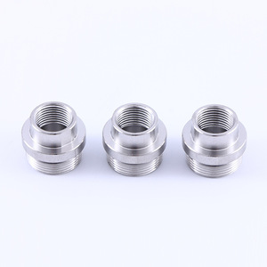 Adaptador Roscado de Metal Mecanizado por CNC, Pieza de Precisión de Tamaño Personalizado - Product Image 1