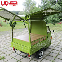 Rue Vente Mini Camion de Nourriture Électrique 3 Roues Chariot De Hot-Dog De Crème Glacée Mobile Piaggio Ape