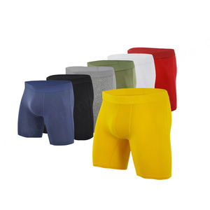 <b>Custom</b> New Design 95% Cotton 5% Spandex Blank <b>Boxer</b> Brief Comfortable Men Underwear <b>Boxer</b> Briefs - Product Image 1