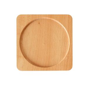 Sous-verres en bois naturel de haute qualité pour café thé boissons napperon rond décoratif pour bureau maison vaisselle affichage en gros - Product Image 1