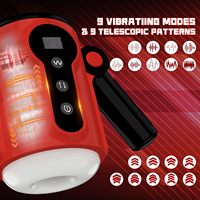 Masturbateur automatique à vitesse variable avec poignée, stimulateur vibrant et pénétrant électrique pour hommes