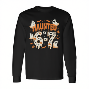 Haunted By 67 Halloween T-shirt à manches longues avec design de costume Meme - Product Image 2