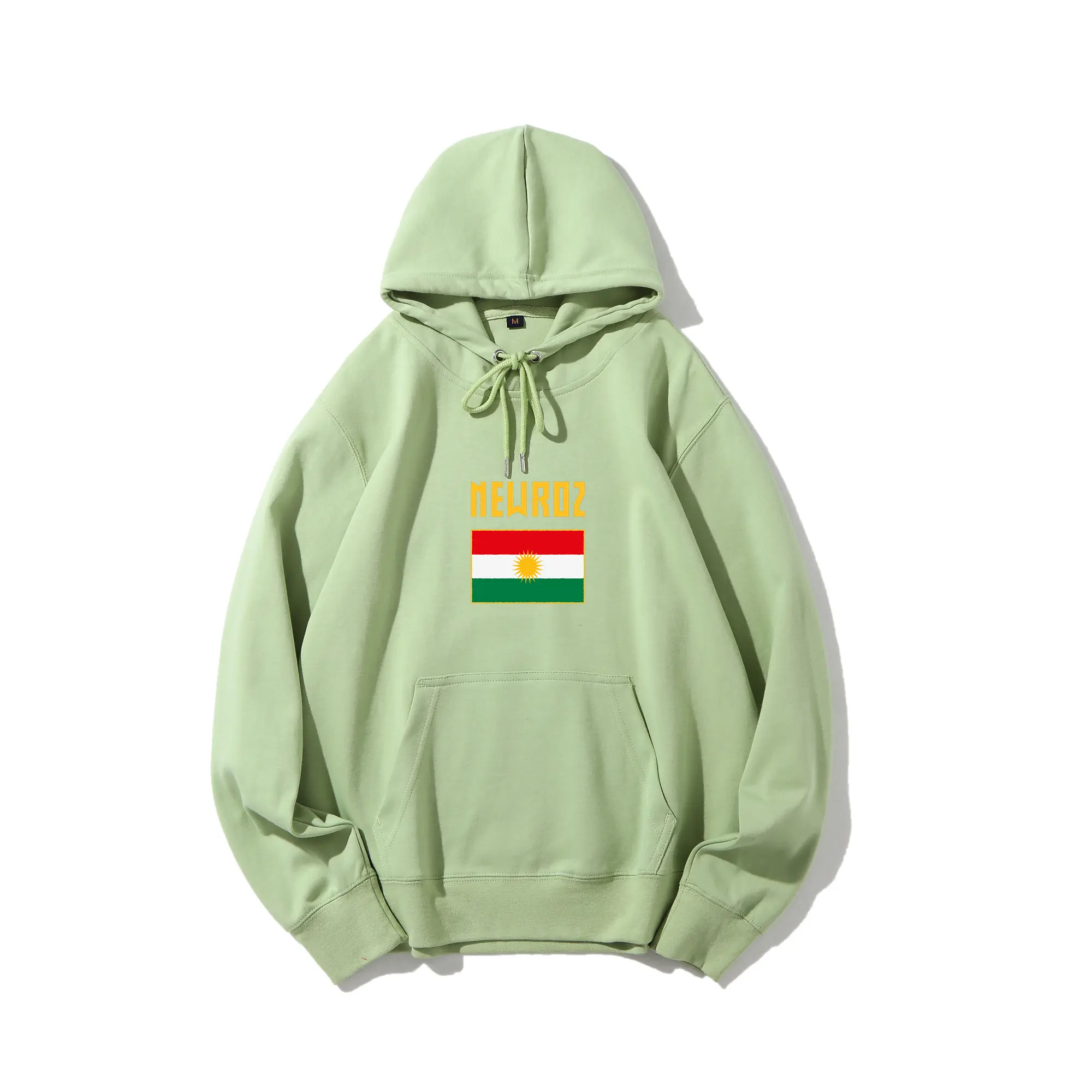 Hoodies For Mens Womens Sweatshirt Cotton Newroz Kurdistan flag Sweater Zip ups Black Light White Red Blue Clothes Green Crewnec