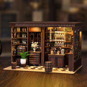 Miniatura de Taberna Personalizada, Rincón de Lectura y Kit de Rompecabezas de Madera 3D para Armar - Juguetes Ensamblados y Set de Rompecabezas 3D en Miniatura para Exhibición Creativa - Product Image 2