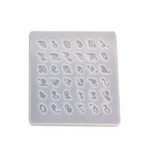 Khuôn Silicon Nhựa Epoxy Cấp Thực Phẩm Khuôn Nút Chữ Tự Làm Bằng Silicon Hình Giọt Pha Lê Khuôn Silicon Kim Cương - Product Image 4