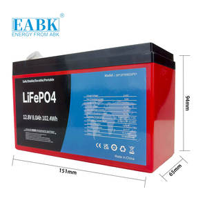 بطارية ايباك قابلة للشحن 102.4 واط ساعة تخزين الطاقة الشمسية المحمولة امدادات الطاقة ، 8.5 V Lifepo4 بطارية ليثيوم فوسفات الحديد - Product Image 2