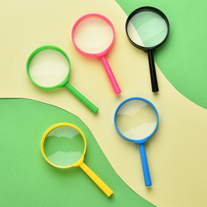 Loupe colorée pour enfants, 60 mm, haute définition, en plastique, portable, jouet éducatif scientifique, exploration en plein air - Product Image 3