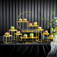 Présentoir à gâteaux et desserts européens, support simple pour gâteaux et snacks, ensemble de présentoirs pour buffet, repas froids et table de pause-café