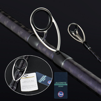 LUKE SURF GAZER Joran Pancing Karbon Tahan Lama 4.2m 4.5m Gagang Komposit SIC Guides untuk Memancing Air Laut di Laut Dalam dari Kapal