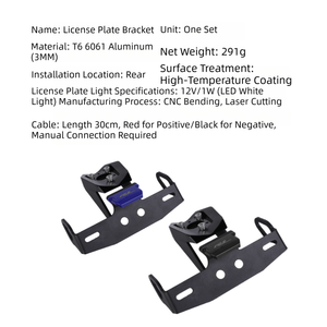 Accesorios para Motocicleta Yamaha YZFR1 R1MS: Soporte de Matrícula <span class=keywords><strong>Corto</strong></span> y Modificación de Soporte Trasero - Product Image 4