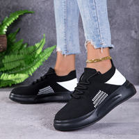 Chaussures de sport pour femmes, style chaussettes, respirantes, en tissu extensible, légères, avec amorti doux, pour le printemps, l'été et l'automne