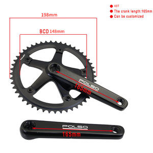 Juego <span class=keywords><strong>de</strong></span> <span class=keywords><strong>bielas</strong></span> PC002 para piñón fijo, anillo <span class=keywords><strong>de</strong></span> cadena <span class=keywords><strong>de</strong></span> bicicleta, juego <span class=keywords><strong>de</strong></span> manivela 48T 49T 51T 52T, caja <span class=keywords><strong>de</strong></span> cartón personalizada, máquina CNC que hace manivela <span class=keywords><strong>de</strong></span> 165mm - Product Image 6