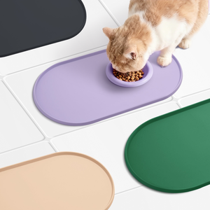 Custom Modern Durable Waterproof Non-Slip Silicone Pet Food Bowl <b>Mat</b> Travel Feeding <b>Mat</b> Placemat Tray for Dogs and <b>Cats</b> - Product Image 4