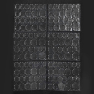 Pegatinas adhesivas transparentes de gelatina de doble cara 3D de fábrica personalizadas, suministros adhesivos invisibles impermeables <span class=keywords><strong>para</strong></span> <span class=keywords><strong>uñas</strong></span>, venta al por mayor - Product Image 2