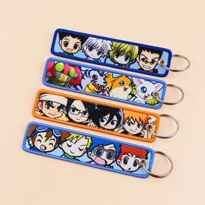 Porte-clés de moto avec collection de personnages de dessins animés et d'anime, Jujutsu Kaisen Bleach, avec étiquette tissée et broderie - Product Image 3