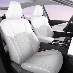 Fundas de Asiento de Coche de Cuero Resistentes al Agua, Antideslizantes y a las Manchas, de Alta Calidad, Personalizadas y Originales, Juego Completo para <span class=keywords><strong>Toyota</strong></span> Camry - Product Image 4