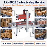 Máquina Selladora de Cajas OEM de Gran Tamaño, 0-20m/min, Caja Cónica W500 H600mm, para Almacenes de Comercio Electrónico, Unidad de Empaquetado para Exportación de Alimentos