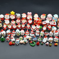 Günstige Kinderspielzeuge zum Verschenken Kleine Weihnachts-Harz-Dekorationen Sehr Kleine Figuren Hirsch-Statuen Tier 3D-Handwerk Mini-Bär