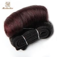 Échantillon Gratuit de Cheveux Humains Brésiliens Courts Style Bob Ondulés Afro-B Lots Coupe Pixie Extensions de Cheveux Bouclés