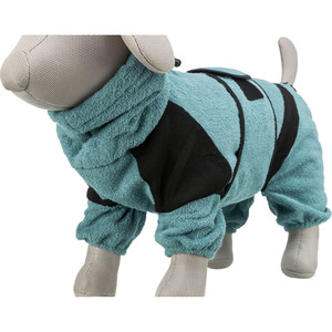 Bata de baño para mascotas, talla M L, azul petróleo, forro polar, para limpieza y baño - Product Image 5