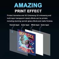 Impresora UV Plana A4 XP600, Nueva Impresora de Tarjetas, Tinta UV Flexible, Multifunción, Control Automático con Botones