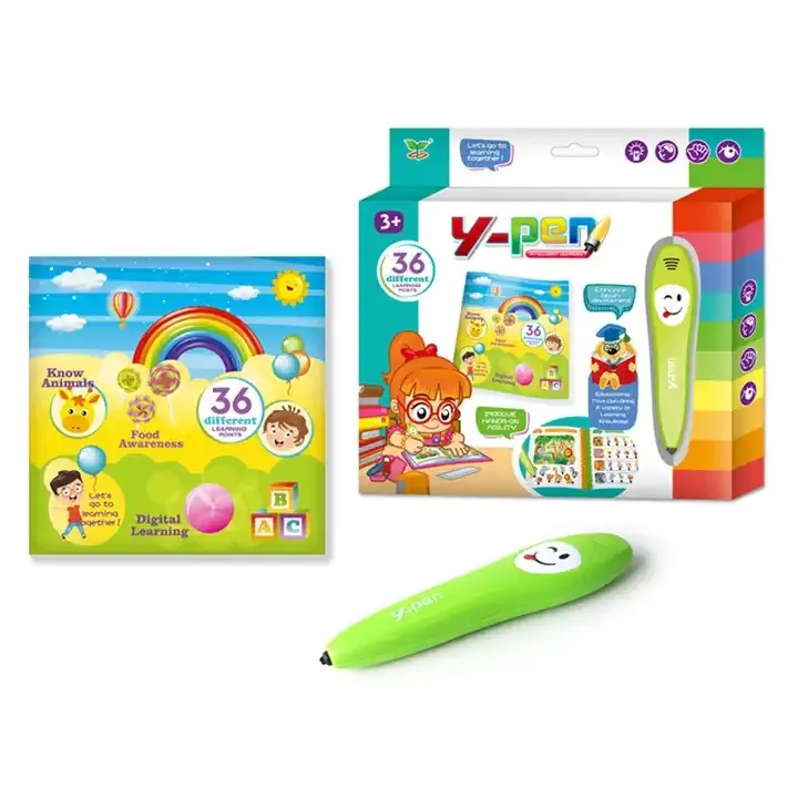 Mesin Belajar Bahasa Inggris Anak-anak untuk Pendidikan Dini dengan Membaca Y-pen Smart Digital Talking Pen Membaca Mainan E-book