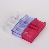 Outil de coupe de style agrafeuse compact et pratique Matériau PS pour étuis de rangement de pilules avec étui de rangement en plastique