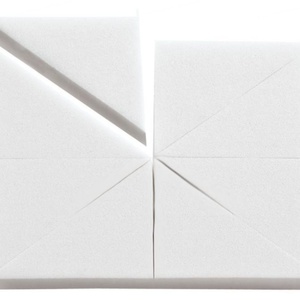 Cales éponge cosmétique en latex Triangle maquillage blocs de fond de teint fond de teint cosmétique poudre éponge applicateurs échantillons gratuits OEM - Product Image 6