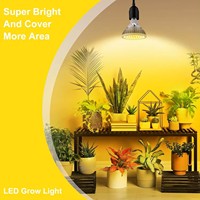 Ampoule LED de culture 28W E14 à spectre complet en PVC pour serre intérieure, fleurs, légumes, succulentes, émission bleue, IP54