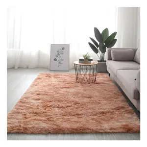 Les tapis minimalistes modernes et ultra doux sont moelleux et conviennent aux chambres et aux lits de chevet tapis de sol à poils longs pour table à thé