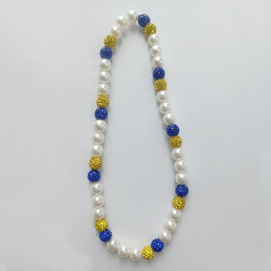 עיצוב אופנתי חדש רעיונות עיצוב טרנדי 10 מ "מ קריסטל <span class=keywords><strong>rhinestone</strong></span> קריסטל כדור דיסקו שרשרת חרוז - Product Image 5