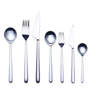 Juego de Cubiertos de acero inoxidable de primera calidad, diseño duradero anticorrosión, elegante y fácil de mantener, perfecto para eventos gastronómicos diarios - Product Image 1