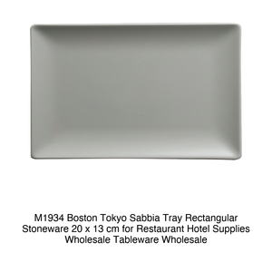 Plat de service Boston / Tokyo Sand 20 × 13 cm rectangulaire en grès M1934 - Product Image 2