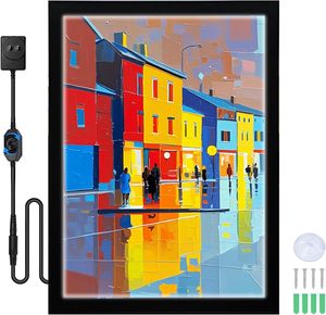 Aluminum Magnetic Frame Light Box <b>Sign</b> Rectangle Shape Hidden Hooks Advertising Display <b>LED</b> Lightbox - Product Image 1