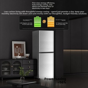 Refrigerador GOME de 78L, Mini, Doble Puerta, Autodescongelante, Clase de Ahorro Energético, <span class=keywords><strong>Bajo</strong></span> <span class=keywords><strong>Consumo</strong></span>, Refrigerador Pequeño, Congelador para Dormitorio - Product Image 5