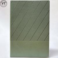 Cuaderno A5 de Tapa Dura de PU con Grabado Diagonal, 100 Hojas, Borde Pulverizado y Colgante, Ideal para Regalo Corporativo
