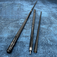 Tongkat Biliar Teknologi Hitam Presisi Tinggi Grosir Pabrik, Ujung 10mm 11.5mm 13mm, 1/2 Split, Khusus Snooker