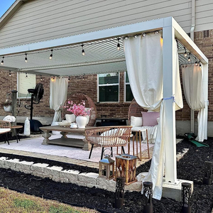 Pérgola Moderna Automática para Patio, Terraza, Arco Exterior, Pérgola de Aluminio con Techo de Láminas Motorizadas - Product Image 1