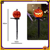 Lampes solaires de jardin pour Halloween, lampes LED en forme de citrouille et de fantôme, décorations extérieures imperméables pour cour, patio, pelouse, allée