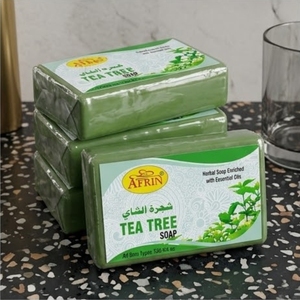 Natural Tea <b>Tree</b> Oil Soap Bar Daily Antibacterial <b>Face</b> Cleanser Clears Blemishes Hydrating Herbal Bath Care for Sensitive Skin - Product Image 2