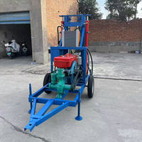Machine rotative de forage de puits d'eau à roues de remorquage de 100m 150m 200m/plate-forme de forage de mine