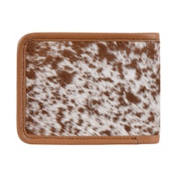 Dompet Kulit Asli Kustom dengan Sentuhan Bulu Sapi, Logo Kustom, Label Pribadi, Pemasok Pabrik OEM/ODM, Barang Kulit Mewah Ukuran Kecil